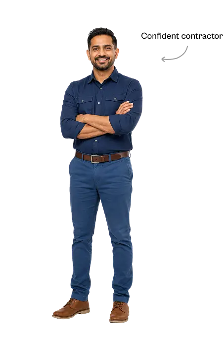 Confident contractor