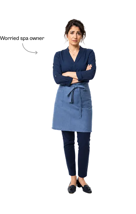 Worried spa owner