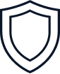 Audit protection shield icon