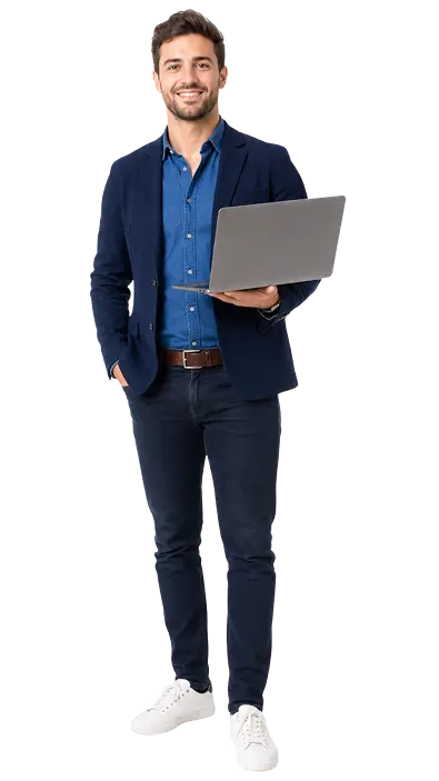 Confident business owner